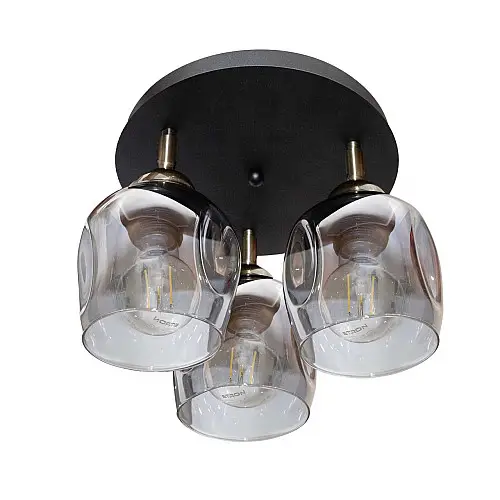 Світильник стельовий MSK Electric Enigma PL 20241-3R BK 619326