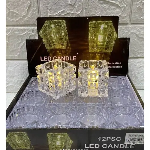 Набір декоративних LED-свічок OPT-TOP Квадрат 12 шт Білий (2104618455)
