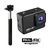 Відеокамера XPROTYPE REAL4K EIS екшн камера з REAL4K зйомкою та EIS + Монопод