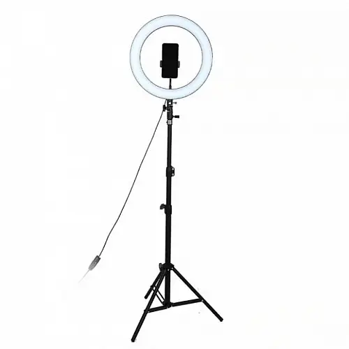 Студийная 360° светодиодная LED лампа со штативом и зеркалом XPRO LIVE LIGHT A3649