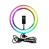 Студийная 360° светодиодная LED лампа со штативом XPRO LIVE LIGHT MJ26 диаметр 26 см RGB