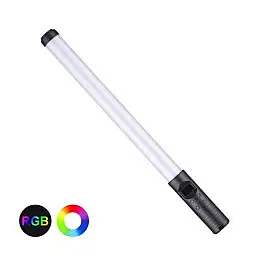LED лампа для селфи, с встроенным дисплеем, встроенным аккумулятором RGB Light stick (LS_1228)