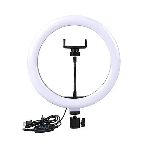 Студийная 360° светодиодная LED лампа со штативом с держателем для телефона XPRO LIVE LIGHT SMN-12