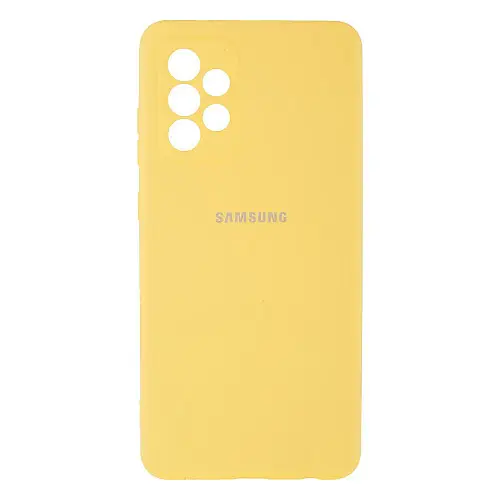 Чехол Full Case HQ з рамкою для Samsung A72 4G Жовтий