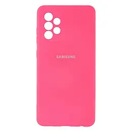 Чохол Full Case HQ з рамкою для Samsung A72 4G Яскраво-рожевий