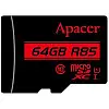 Карта памяти MicroSDHXC 64GB UHS-I Class 10 Apacer SD adapter (AP64GMCSX10U5-R)