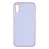 Чехол Leather Case Gold with Frame для Apple iPhone Xs Lilac