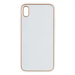 Чохол Leather Case Gold with Frame для Apple iPhone Xr White