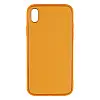 Чехол Leather Case Gold with Frame для Apple iPhone Xr Peach
