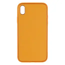 Чохол Leather Case Gold with Frame для Apple iPhone Xr Peach