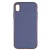 Чехол Leather Case Gold with Frame для Apple iPhone Xr Gray Lilac
