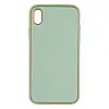 Чехол Leather Case Gold with Frame для Apple iPhone Xr Mint