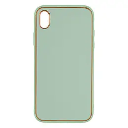 Чохол Leather Case Gold with Frame для Apple iPhone Xr Mint