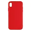 Чехол Leather Case Gold with Frame для Apple iPhone Xr Red