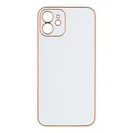 Чохол Leather Case Gold with Frame для Apple iPhone 12 Mini White