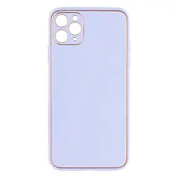 Чохол Leather Case Gold with Frame для Apple iPhone 11 Pro Max Ліловий