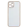Чехол Leather Case Gold with Frame для Apple iPhone 12 Pro Max White