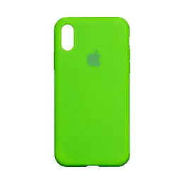 Чехол Original Full Size для Apple iPhone Xs Max Яскраво-зелений