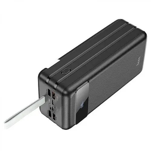 УМБ портативное зарядное Power Bank HOCO Electric J86B 60000mAh 4USB Lightning Type-C QC 5A Black