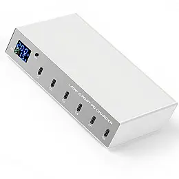 Type-C мультизарядне пристрій на 6 портів Addap MCS-X6P 140W Білий (0233)