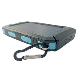 УМБ Power Bank Solar 20000mAh повербанк с солнечной панелью и фонариком Black (11227-hbr)