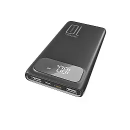 Універсальна мобільна батарея Ridea RP-D10L Phoenix10 10W LED 10000mAh 2USB/Type-C/Micro 2A Чорна
