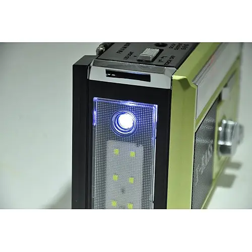 Радіоприймач Golon Rx-381 з Mp3 та ліхтариком Зелений