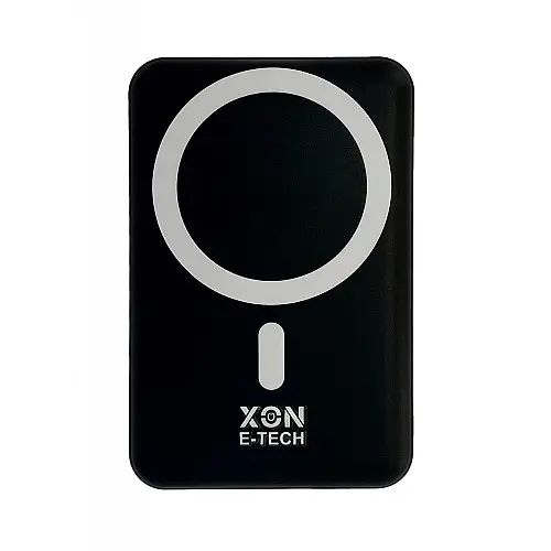 Портативная магнитная беспроводная батарея 10000 mAh с подставкой XON PowerBank Magsafe Stand (YC1G2) 15W Black (5060948063159)