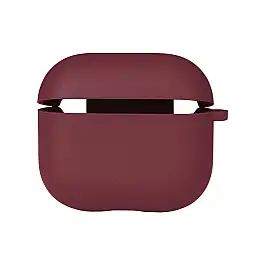 Чохол з мікрофібри Silicone Case Airpods 3 Рожевий червоний