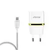 Сетевий зарядний пристрій для Aspor A828 Eco 2USB/2.4A + кабель USB – Type-C - білий