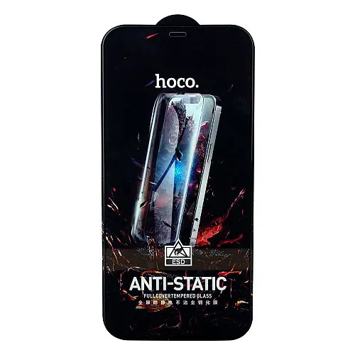Захисне скло Hoco G10 HD Антистатичне iPhone 12 Pro Max 25 шт Чорний