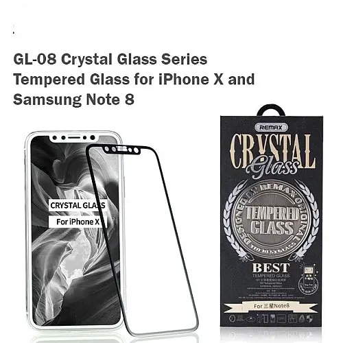 Защитное противоударное стекло Remax GL-08 Crystal 3D Full Cover iPhone X/ iPhone Xs Black