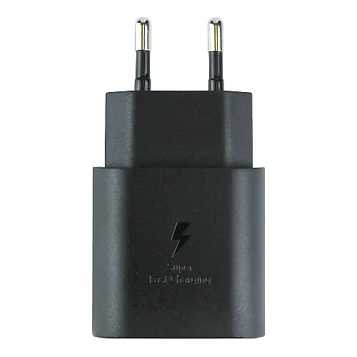 Комплект зарядного пристрою Samsung 1Type-C PD25W Type-C to Type-C 1:1 Чорний