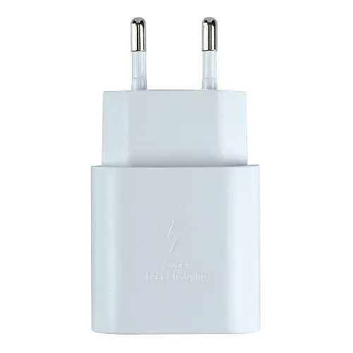 Комплект зарядного пристрою Samsung 1Type-C PD25W Type-C to Type-C 1:1 Білий