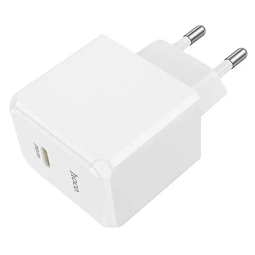Сетевий зарядний пристрій Hoco CS13A Ocean PD20W Type-C PC+ABS Білий