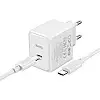 Сетевое зарядное устройство Hoco CS13A Ocean PD20W Type-C to Type-C White