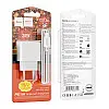 Сетевое зарядное устройство Hoco CS13A Ocean PD20W Type-C to Type-C White