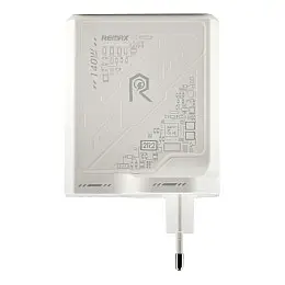Сетевий зарядний пристрій Remax RP-U106 Mecha Warrior GaN 140W 2C/1A MacBook Pro PD 3.1 Lenovo IdeaPad 14pro Білий