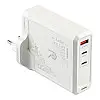 Сетевое зарядное устройство Remax RP-U106 Mecha Warrior GaN 140W 2C/1A MacBook Pro PD 3.1 Lenovo IdeaPad 14pro White