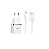 Адаптер мережевого зарядного пристрою Hoco C12 Dual USB Charger 2 USB 2.4A Output Lightning Adapter iPhone 6 / iPhone 5 USB-C Адаптер Watch 3 / Watch 4 Білий