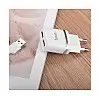 Адаптер мережевого зарядного пристрою Hoco C12 Dual USB Charger 2 USB 2.4A Output Lightning Adapter iPhone 6 / iPhone 5 USB-C Адаптер Watch 3 / Watch 4 Білий