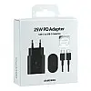 Зарядний комплект Samsung EP-TA800NBE USB Type-C PD 3.0 PPS Max 25W S20 A53 A73 A33 A13 Чорний