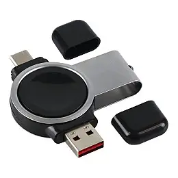 Бездротовий зарядний пристрій Samsung Watch 360° USB та Type-C Чорний