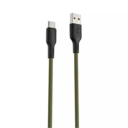 Кабель Proove Rebirth Type-C 2.4A 1м green