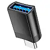 Адаптер перехідник Hoco UA17 Type-C-USB 3.0 2A/4A Black (32548_2918100)