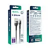 Кабель для зарядки USB Ridea RC-XS51 X-Silicone USB-Type C 60W 20V/3A 1.2 м Черный
