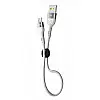 Кабель для зарядки USB Ridea RC-XS51 X-Silicone USB-МicroUSB 60W 20V/3A 0.25m Белый