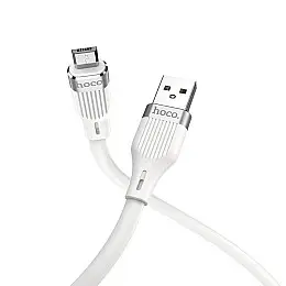 Кабель для зарядки USB Hoco U72 Forest Silicone USB-МicroUSB 1.2 м 2.4A Білий