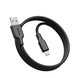Кабель для зарядки та обміну даними USB Ridea RC-AI21 AirSiliconePro 60W 20V/3A USB-МicroUSB 1 м Чорний