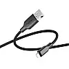 Кабель для зарядки и обмена данными USB Ridea RC-AI21 AirSiliconePro 60W 20V/3A USB-Type C 1 м Черный
